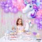 XtraLarge Foil Iridescent Backdrop Curtain - 3.2x8 Feet, Pack of 2 | Pink Tinsel Fringe Curtain, Ramadan Decorations for Home | Iridescent Streamer Backdrop | Unicorn Birthday Decorations